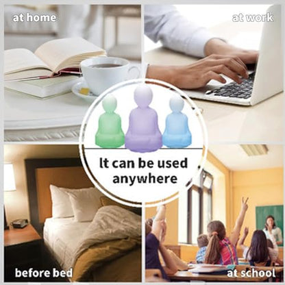Guided Visual Meditation Breathing Light, Portable 3 Color Breathing Mode Mindfulness Tool for Home