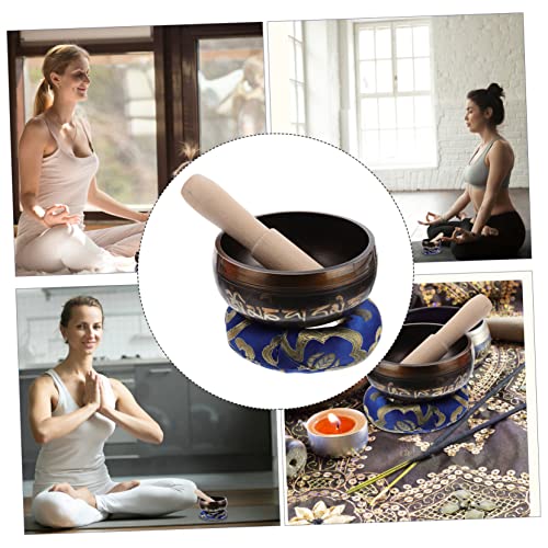 Tibetan Singing Bowl Set for Meditation Handcrafted Sound Bowl with Mallet Cushion and Storage Box Yoga Mindfulness and Relaxation