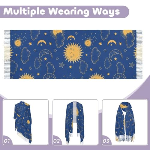 Ladies Warm Autumn Scarf Pashmina Wraps Shawl Winter Cozy - color: Picture (366)