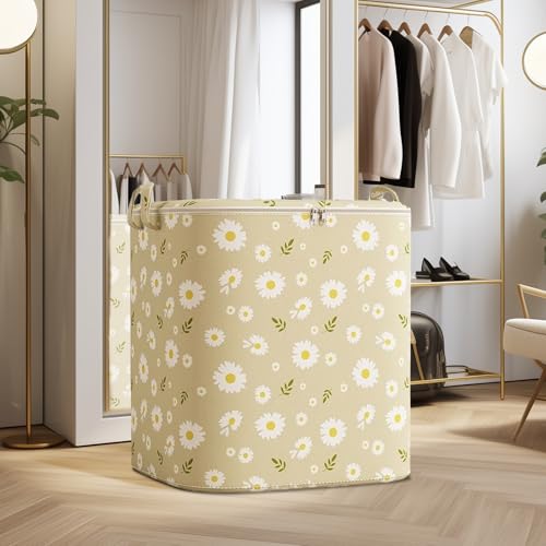 180L Clothes Storage Bag, Non-Woven Clothes Quilt Bag, Portable Wardrobe Sorting Storage Box for Clothing, Blanket, Comforter, Beddin (Beige,Large) - size: Large-180L