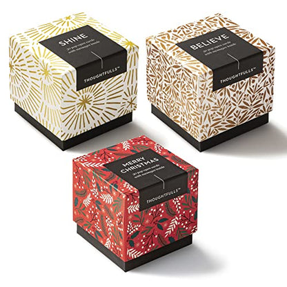 Compendium ThoughtFulls Pop-Open Cards — 3-Pack of Shine, Believe, Merry Christmas — 90 Pop-Open Cards, Each with a Different Message Inside - color: Shine, Believe, Merry Christmas