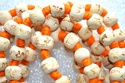 Spiritual Tulsi Mala – Heart Chakra & Gemini Zodiac Necklace, 108 Beads