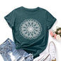 Flower Tshirts Shirts for Women Cute Dandelion Tshirt Casual Short Sleeve Wildflower Floral Heart Print Graphic Tee Tops