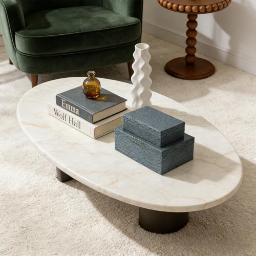 Decorative Storage Boxes Set of 2 Faux Ostrich Leather Decorative Boxes with Lids Large Nesting Jewelry Boxes, Photo Memory Box Modern Home Decor