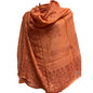 Indian Ganesh Om Meditation Yoga Altar Cloth Prayer Shawl Scarf (Orange)
