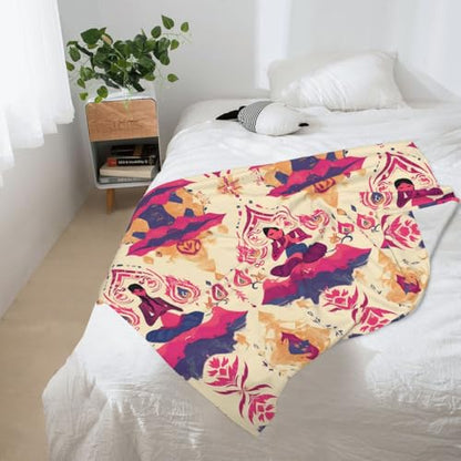 Yoga Meditation Prints Blankets Throws - Lightweight Warm Comfortable Soft Durable Home Practical Rest Outdoor