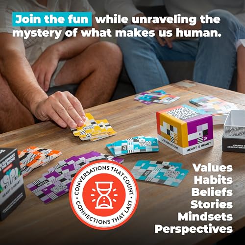 Heart 2 Heart Conversations | The i4 Neuroleader Deck | 200 Prompt Cards to Develop Deeper Connections | A Card Game for Friends, Coworkers, Family, Dates