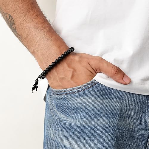 Divine Hindu Authentic Karungali Malai Bracelet for Men & Women | Premium Ebony Wood Spiritual Bracelet | Handcrafted Meditation