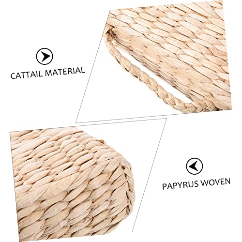 PRETYZOOM Yoga Meditating Mat Home Meditating Cushion Seating Ground Mat Straw Woven Seat Floor Pad Decorative Cushion