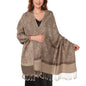 MUQU Women Pashmina Shawls and Wraps Scarf Soft Silky Reversible Paisley Scarves Shawl for Women - color: Coffee-c