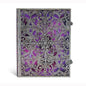 Aubergine Ultra Lined Hardcover Journal, 240pg, 120GSM by Paperblanks (Silver Filigree Collection)