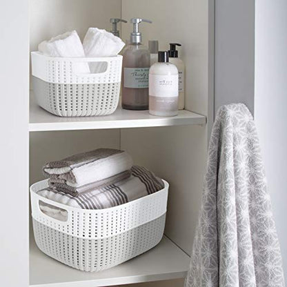 Simplify Medium Storage Basket, Heather Gray (26311-HGray)