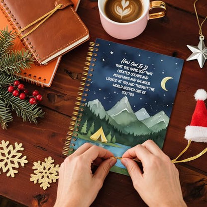 Inspirational Christian Notebook, How Cool Is It That the Same God Motivational Bible Journal, Prayer Journal for Women Men, Church Notes Journal, Spiral Notebooks 5.5x8.3 Inch - color: Notebook-17