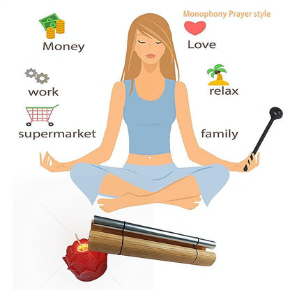 Comimark 1 pcs Home Of The Original Guaranteed Musically Tuned Wind Zenergy Hand Chime For Classrooms Meditation Mindfulness And More, Solo