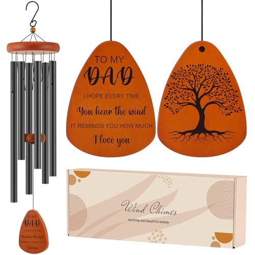 Dad Birthday Gifts from Daughter Son, Dad Gifts for Birthday, Fathers Day, Thanksgiving, Christmas, 32 Inch Wind Chimes Gift for Home Decor - size: Dad
