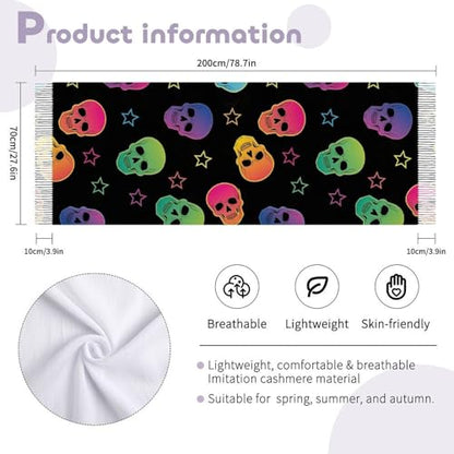 Big Oversized Long Scarves Pashmina Shawl Wrap Women gifts - color: Picture (657)