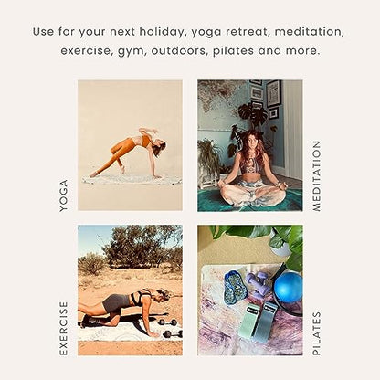 Travel Yoga Mat 1.5mm | Foldable, Lightweight Mat | Use for Travel, Backpacking, Yoga Retreat, Outdoors, Gym, Pilates, Machine Washable, Eco-Friendly - color: Orange