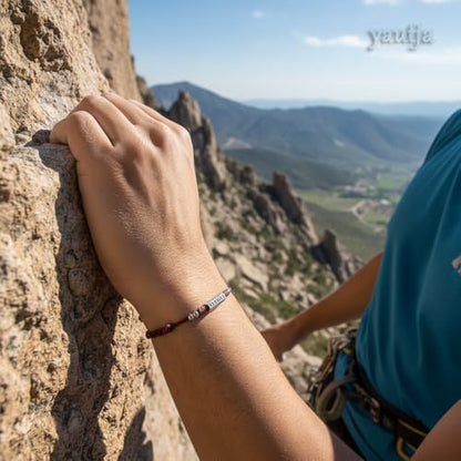 yautja Tibetan Buddhist Red String Bracelet with Tibetan Silver Om Mani Padme Hum Buddhist Mantra Bracelet Handmade Braided Adjustable Amulet Spiritual Red Rope Bracelet Lucky Protection Meditation Bracelet Yoga Prayer Jewelry Gift for Women - color: Wine