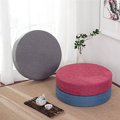 40x6cm Yoga Meditation Cushion Meditation Pillows Japanese Tatami Mat Zafu Meditation Cushion Round Yoga Seat Cushion(Coffee) - color: Coffee