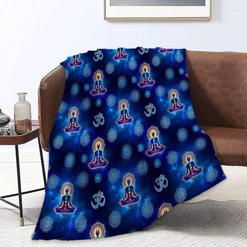 Adults Men Women Soft Blanket, Yoga Mandala Meditation Hippie Chakra Warm Throw Wrap Cover Large Throw Wearable Blankets, Sleeping Blanket - color: Pattern 13, size: 60x80inch-adults