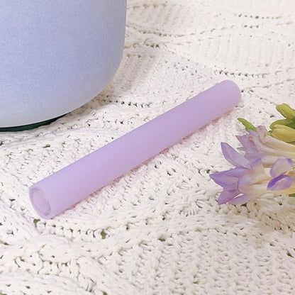 Singing Bowl Mallet Purple Acrylic Rubber Striker Mallet for Playing Quartz Crystal Singing Bowl with Bundle Pocket - color: Purple