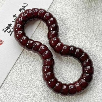 Roe Dolph Bodhi Bead Fidget Anxiety Bracelet for Women Men Chunky Stretch Beaded Mindful Jewelry Daily Reminder Gift for Mom Wife Friend - color: A7:black