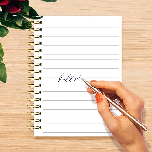 Designer Greetings, Designer Papers Flex Cover Journal with Elastic Band, Black and Gold Marble Design - 320 Pages (6” x 8.25”) - Back-to-School Supplies, Creative Writing, Personal Notes - style: Black and Gold Marble