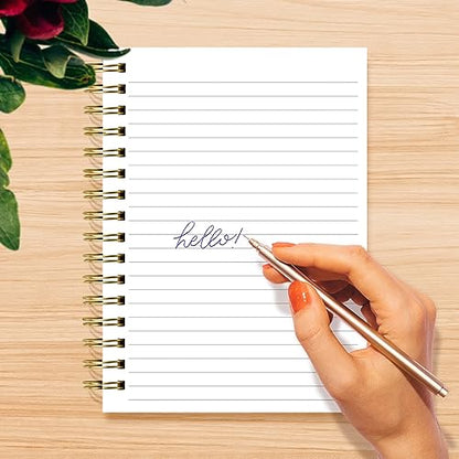 Designer Greetings, Designer Papers Flex Cover Journal with Elastic Band, Plant Life Design - 320 Pages (6” x 8.25”) - Back-to-School Supplies, Creative Writing, Personal Notes - style: Plant Life