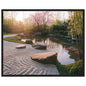 Artful Walls Zen Garden Wall Art – Tranquil Design with Raked Gravel, Moss Stones, etc., Wall Decor Size 40x50 cm / 16x20″ - size: 15.8L" x 19.7W"