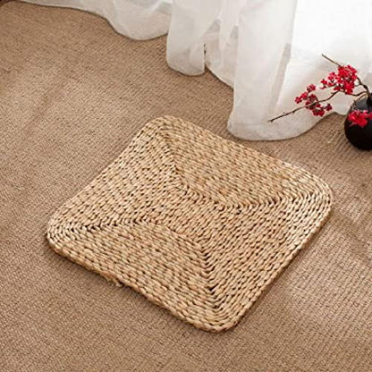 Meditation Cushion Straw zabuton zazen futon zabuton summer use 50 * 1.5cm (Color 02 30 * 6cm)