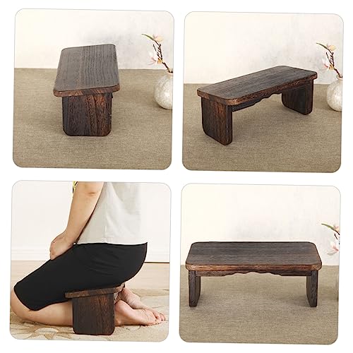 Wooden Meditation Bench for Yoga Headstand Small Stool Zen Stool for Adults