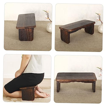 Wooden Meditation Bench for Yoga Headstand Small Stool Zen Stool for Adults