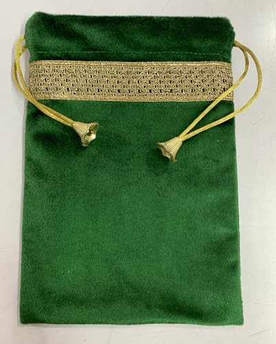 SMMS Spiritual Velvet Table Cloth Altar Tarot Spread (Green, Medium- 61cm*61cm/ 24inch*24inch) - color: Green, size: Medium- 61cm*61cm/ 24inch*24inch