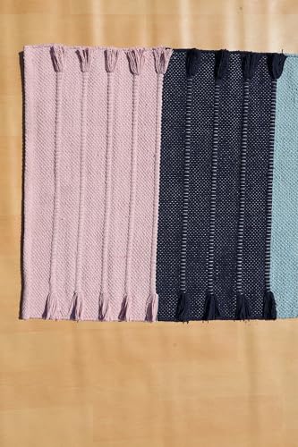 Jaipur art & Rugs Cotton Yoga Mat - Eco-Friendly Hand-Woven Rug - Non Slip & Thick (24”x72”x5mm) for Everyday Fitness at Home - Comfortable Extra-Long - color: Multicolor 11