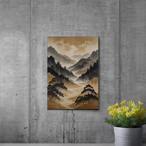 Japanese Wall Art, Minimalist Wall Art, Neutral Abstract Art, Modern Minimalist, Zen Wall Art, Zen Printed Wall Art, Japanese Art Print, Canvas, Print