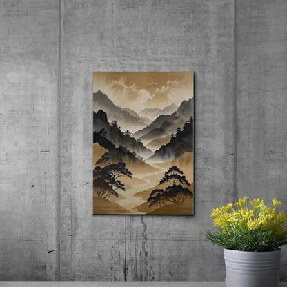 Japanese Wall Art, Minimalist Wall Art, Neutral Abstract Art, Modern Minimalist, Zen Wall Art, Zen Printed Wall Art, Japanese Art Print, Canvas, Print