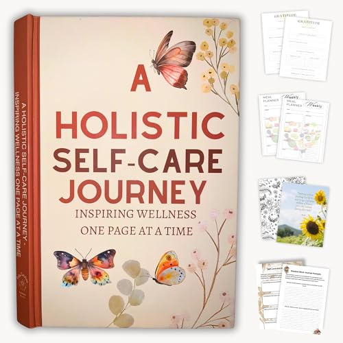 Holistic Self Care Journal for Women & Men-Inspiring Wellness One Page at a Time- 5-minute Journal- Mental Health Guided Journal-Shadow Work, Self-Love, Affirmations- Coloring Book, Daily Planner