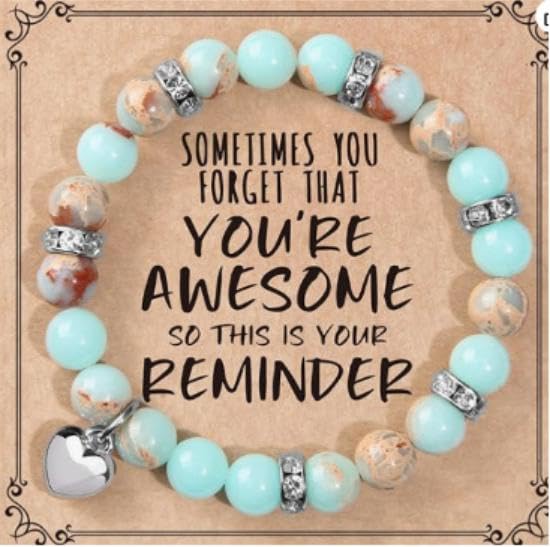 Beaded Bracelets, Natural Stone Bead Bracelet - color: LCS Multicolour 21478