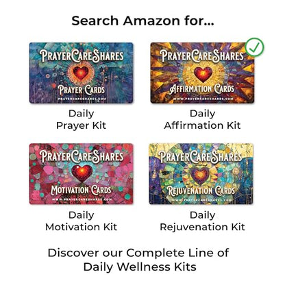 Daily Affirmation Cards- Portable Wellness Kit with 50 Daily Affirmation Cards for Positive Mindset, Encouragement and Daily Motivations. Everyday Wellness For Positive Thoughts. - style: Affirmations Kit - 50 Affirmation Cards