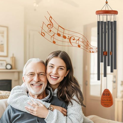 Dad Birthday Gifts from Daughter Son, Dad Gifts for Birthday, Fathers Day, Thanksgiving, Christmas, 32 Inch Wind Chimes Gift for Home Decor - size: Dad