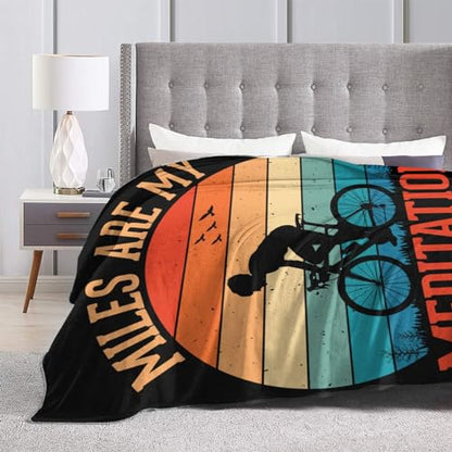 Miles are My Meditation Throw Blanket for Men Women Couch Bed Sofa Throw Blanket 40"x30" Blankets - size: 40"x30"