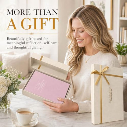 Gratitude Journal 2026 – Undated Daily Gratitude Journal with Upgraded Dynamic Prompts & Gift Box – 5 Minute Reflection, Mindfulness & Happiness Journal for Women & Men - color: Pink