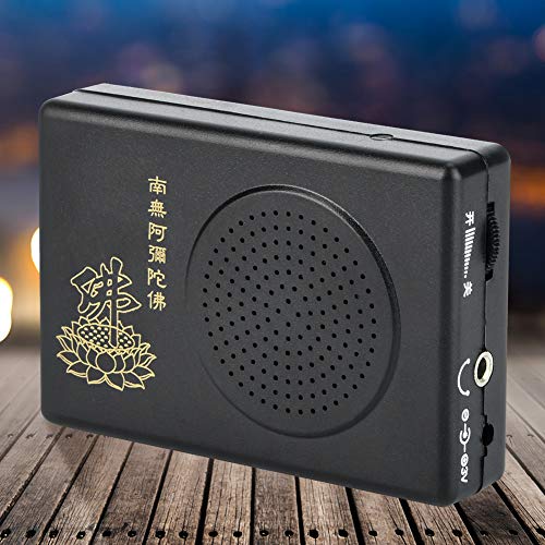 TOPINCN Buddhist Chanting Machine Portable Chanting Player Compact Buddha Music Box Lightweight for Home Temple with AA Battery Operation