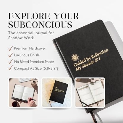 Shadow Work Journal & Workbook (Premium) for Personal Growth, Healing - Guided Audio, Exercises for Self-Reflection, Inspired by Carl Jung, Mindfulness & Mental Health