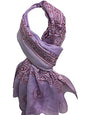 Om Ohm Mantra Yoga Meditation Cotton Altar Cloth Prayer Shawl Tapestry Large - color: Lilac