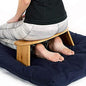 Meditation Bench, Bamboo Meditation Stool Folding Knee Seat Bench Ergonomically Shaped Booster Seat - Esoteric Gifts