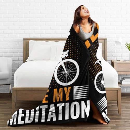 Miles are My Meditation Throw Blanket for Couch Bed Sofa Throw Blanket for Men Women 50"x40" Blankets