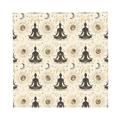 Yoga Meditation (10) Print Large Bandana For Men Women, 22 × 22 In Head Scarf,Cowboy Bandana Headwrap Neck Scarf