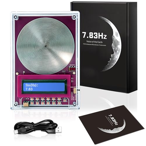 Frequency Generator for Healing | Adjustable Schumann Resonance Generator – 7.83Hz Natural Frequency Device for Deep Sleep, Meditation, Yoga | USB Type-C Powered | 0.01Hz–200KHz Sound Therapy Tool