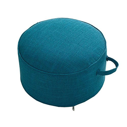FANCYPUMPKIN Yoga Meditation Tatami Floor Pillow Seat Cushion Zafu Foot Stool, Dark Blue - color: Dark Blue